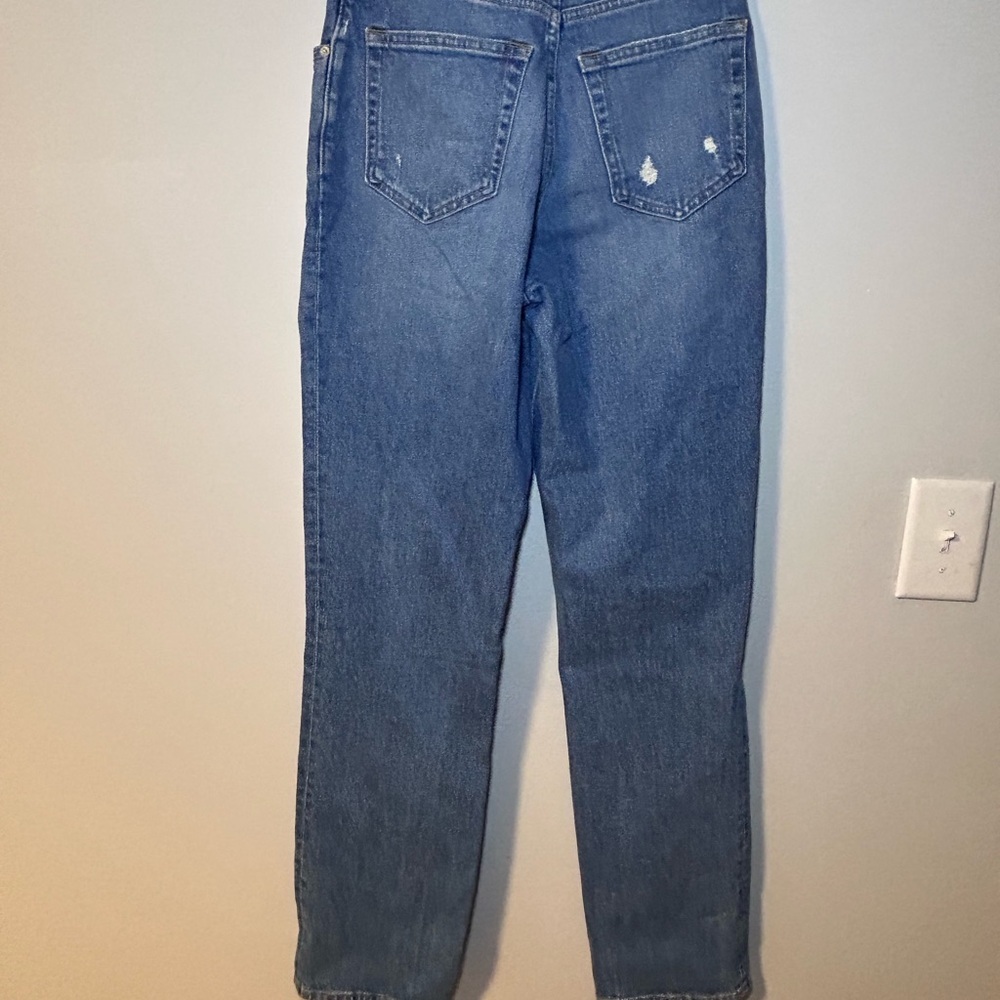 Abercrombie and Fitch 90s straight ultra high rise jeans size 27/4 medium wash - Picture 5 of 11
